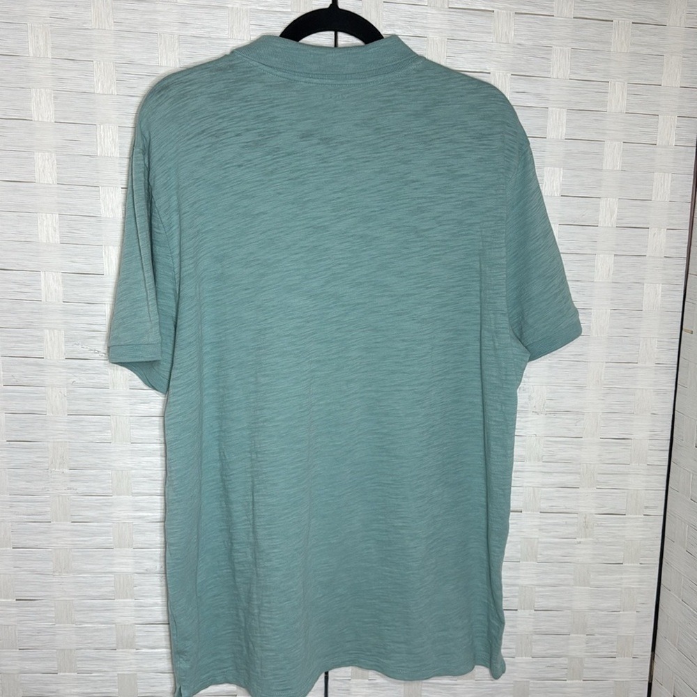 Vince Seagreen Cotton 3 Button Collared Polo ShirtSize XL - Picture 5 of 7